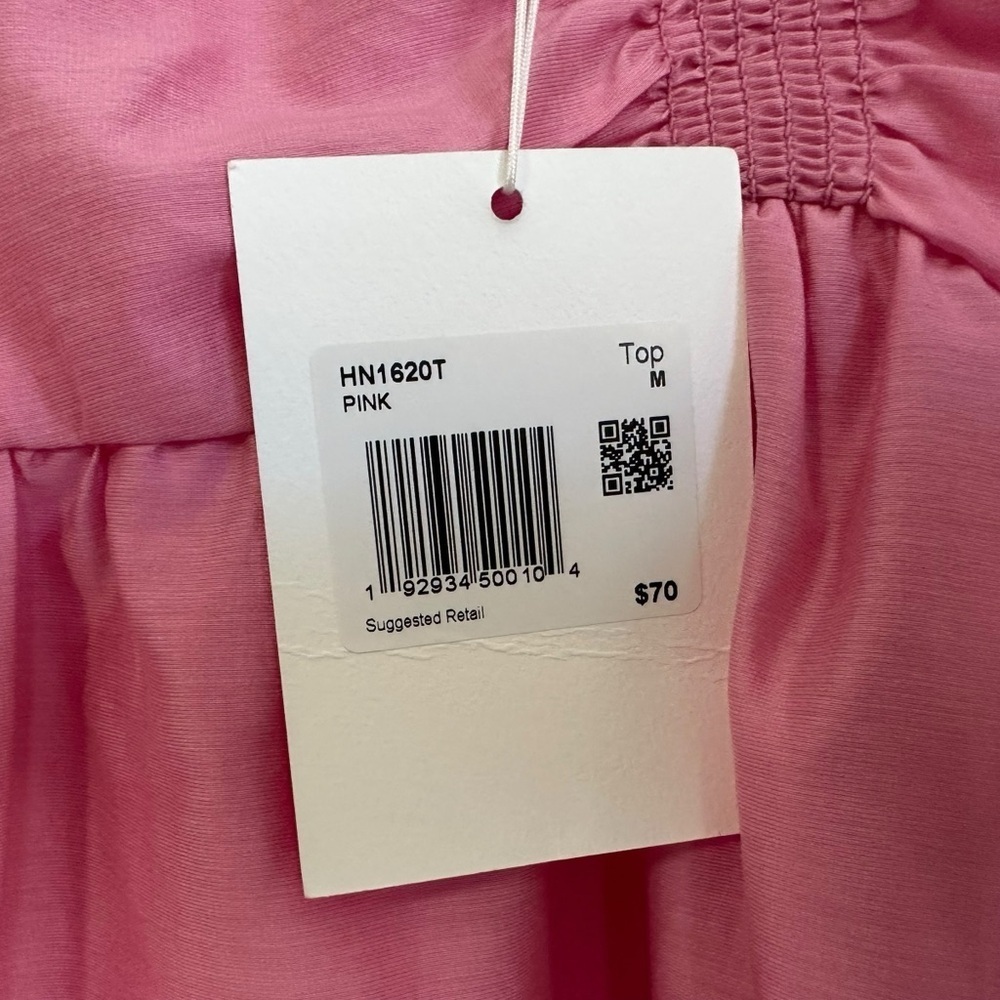 Endless Rose Womens Bow Accent Sleeveless Top Sz Medium Pink Lined Zip Closure - Picture 10 of 11